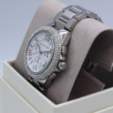 Michael Kors Camille Crystals Quartz Silver Dial Silver Steel Strap Watch for Women - MK6993