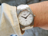 Tissot PRX 40 Quartz White Dial White Leather Strap Watch For Men -  T137.410.17.011.00