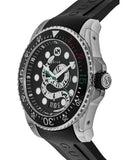 Gucci Dive Quartz Kingsnake Black Dial Black Rubber Strap Watch For Men - YA136217