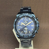 Fossil Bronson Chronograph Blue Dial Blue Steel Strap Watch for Men - FS5916