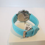 Michael Kors Sidney Multifunction Analog White Dial Turquoise Silicone Strap Watch For Women - MK7246