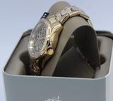 Fossil Rye Automatic Skeleton Gold Dial Gold Steel Strap Watch for Women - BQ3755