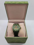 Gucci Dive Automatic Green Dial Green Rubber Strap Unisex Watch - YA136345