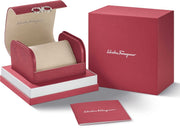 Salvatore Ferragamo Sapphire Chrono Black Dial Silver Steel Strap Watch for Men - SFME00321