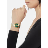 Versace Virtus Quartz Green Dial Two Tone Steel Strap Watch For Women - VET300821