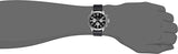 Tommy Hilfiger Sport Chronograph Black Dial Black Leather Strap Watch for Men - 1791050