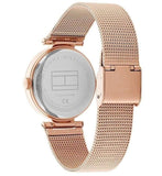 Tommy Hilfiger Lynn Crystals Rose Gold Dial Rose Gold Mesh Strap Watch For Women - 1781868