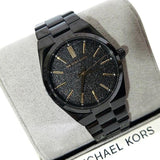 Michael Kors Channing Quartz Black Dial Black Steel Strap Watch For Women - MK6625