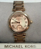 Michael Kors Skylar Quartz Rose Gold Dial Rose Gold Steel Strap Watch For Women - MK5971