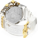 Versace Icon Active Chronograph Gold Dial White Silicone Strap Watch for Men - VEZ700121