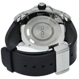 Gucci Dive Quartz Kingsnake Black Dial Black Rubber Strap Watch For Men - YA136217