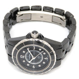 Chanel J12 Diamonds Black Dial Black Steel Strap Watch for Women - J12 H2569