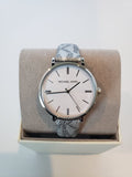 Michael Kors Addyson Quartz White Dial Gray Leather Strap Watch for Women - MK2951