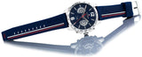 Tommy Hilfiger Decker Blue Dial Blue Rubber Strap Watch for Men - 1791476