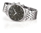 Tissot Chronograph Black Dial Silver Steel Strap  Watch For Men - T063.617.11.057.00