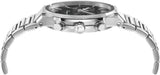 Salvatore Ferragamo Sapphire Chronograph Black Dial Silver Steel Strap Watch for Men - SFME00321