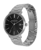 Michael Kors Blake Quartz Black Dial Silver Steel Strap Watch for Men - MK9133