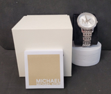 Michael Kors Melissa Quartz Silver Dial Silver Steel Strap Watch for Women - MK4370