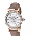 Coach Madison Diamonds White Dial Beige Leather Strap Watch for Women - 14503394