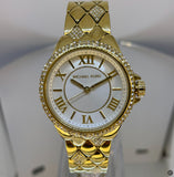 Michael Kors Camile Analog White Dial Gold Steel Strap Watch for Women - MK4801