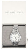 Michael Kors Mindy White Dial Silver Steel Strap Watch For Women - MK7075