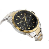 Tommy Hilfiger Decker Chronograph Black Dial Two Tone Steel Strap Watch for Men - 1791559