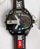 Diesel Mr. Daddy 2.0 Quartz Black Dial Black Nylon Strap Watch For Men - DZ7433