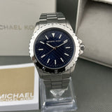 Michael Kors Everest Three-Hand Blue Dial Silver Steel Strap Watch For Men - MK9079