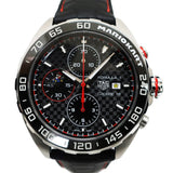 Tag Heuer Formula 1 Mario Kart Chronograph Black Dial Black Leather Strap Watch for Men - CAZ201E.FC6517