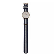 Daniel Wellington Classic Glasgow White Dial Two Tone NATO Strap Watch For Women - DW00100031