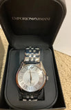 Emporio Armani Classic Quartz Silver Dial Silver Steel Strap Watch For Men - AR1788