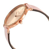 Coach Perry Rose Gold Dial Pink Leather Strap Watch for Women - 14503332-C