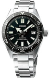 Seiko Prospex Automatic Diver Black Dial Silver Steel Strap Watch For Men - SPB051J1