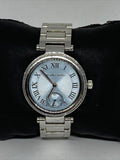 Michael Kors Skylar Quartz Blue Dial Silver Steel Strap Watch For Women - MK5988