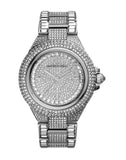 Michael Kors Camille Crystal Pave Dial Silver Steel Strap Watch for Women - MK5869