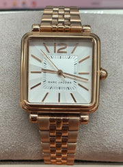 Marc Jacobs Vic Silver Dial Gold Steel Strap Watch for Women - MJ3462