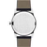 Movado Museum Black Dial Black Leather Strap Watch For Men - 606502