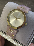 Michael Kors Delray Rose Gold Dial Pink Steel Strap Watch for Women - MK4316