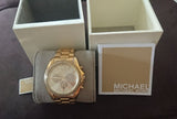 Michael Kors Bradshaw Quartz Gold Dial Gold Steel Strap Watch For Women - MK6538