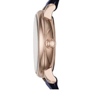 Marc Jacobs Baker Navy Blue Dial Blue Leather Strap Watch for Women - MBM1331