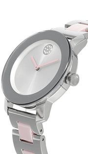 Movado Bold Silver Dial Two Tone Steel Strap Watch for Women - 3600702