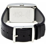 Calvin Klein Window Black Dial Black Leather Strap Watch for Men - K2M23107