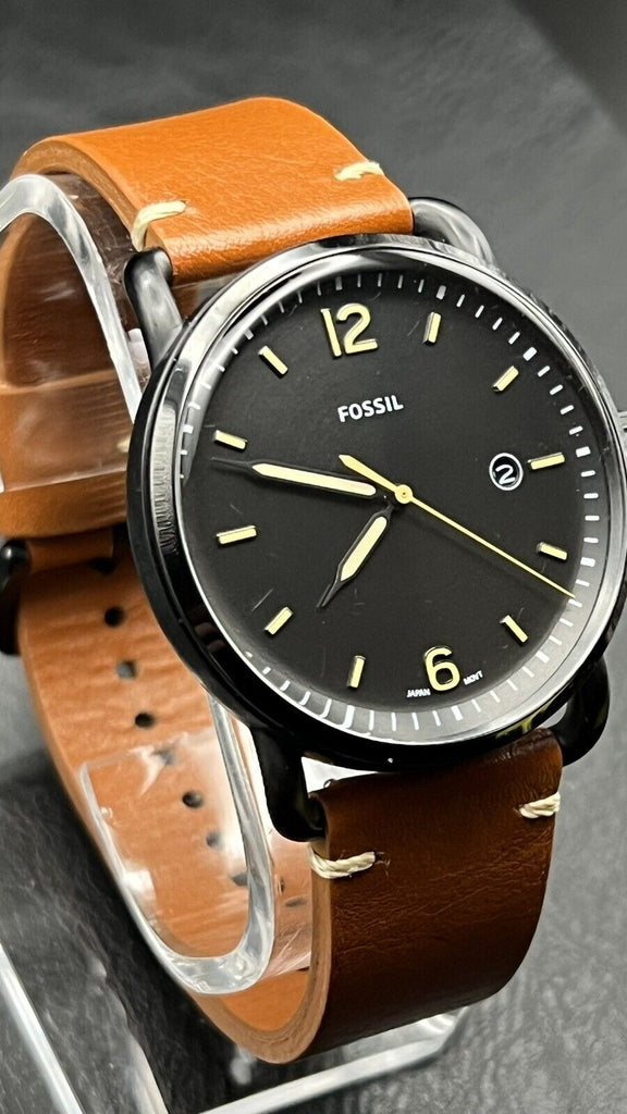 Fossil Men's FS5276 The Commuter Brown Leather Watch Fossil Men's FS5276 The Commuter Brown Leather Watch