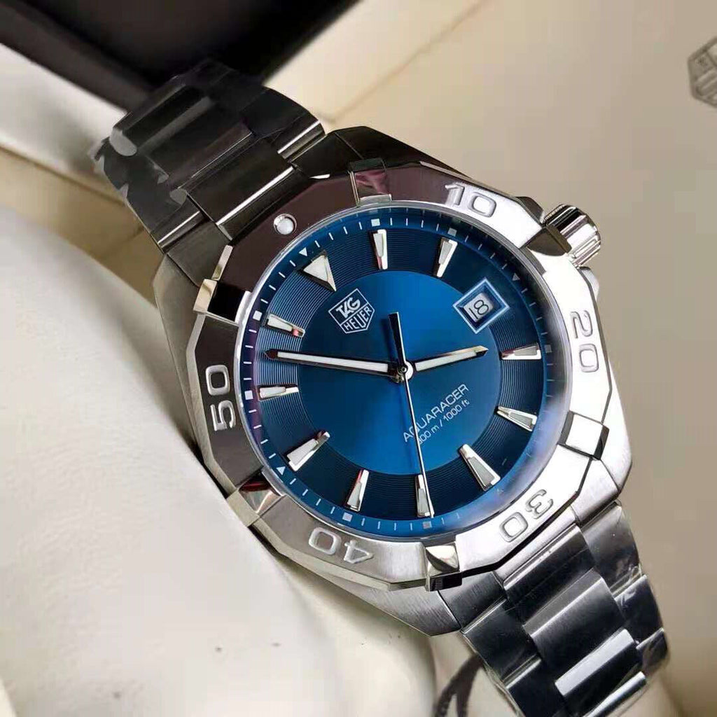 Aquaracer blue dial best sale