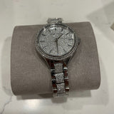 Michael Kors Runway Crystals Silver Dial Silver Steel Strap Watch for Women - MK3822