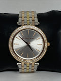 Michael Kors Darci Silver Dial Two Tone Stainless Steel Strap Watch for Women - MK3203