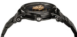 Versace Palazzo Empire Black Dial Black Steel Strap Watch for Men - VERD00518