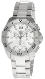 Tag Heuer Aquaracer Professional 200 Date White Dial Silver Steel Strap Watch for Men - CBP1111.BA0627