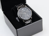 Emporio Armani Luigi Analog Grey Dial Grey Steel Strap Watch For Men - AR11155