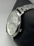 Fossil Jacqueline Silver Dial Silver Steel Strap Watch for Women - ES3664